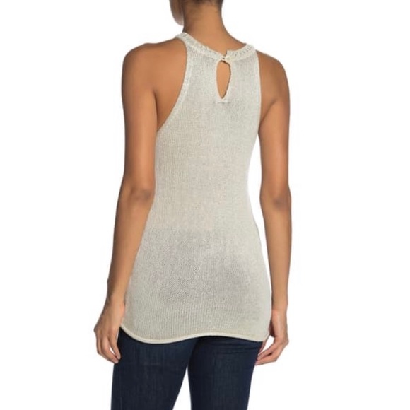 Joie Linen Blend Cam Knit Halter Tank - Picture 2 of 6